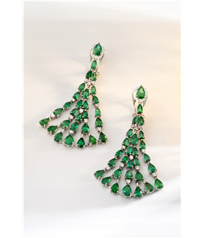 Brinco Esmeraldas e Diamantes