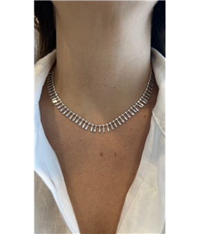 Colar Diamantes Baguetes e Brilhantes (3,55ct)
