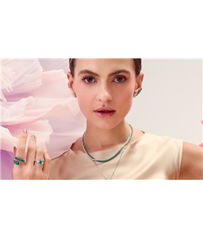 Colar Riviera Esmeraldas 5,38ct