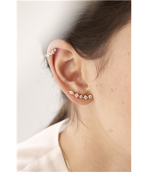 Earcuff Diamantes lapidaes