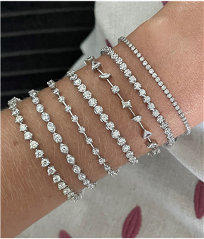 Pulseiras Rivieras de Brilhantes